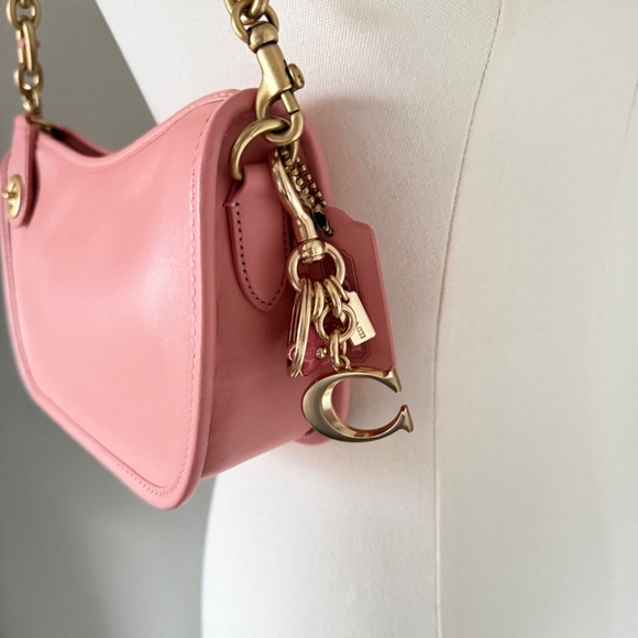 Coach Swinger Bag With Chain in Candy Pink and Brass (NWOT) - Picture 10 of 14